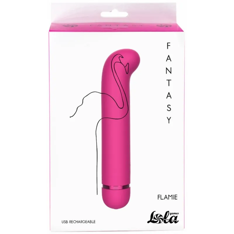 Изображение Lola Toys, Россия Перезаряжаемый вибратор для точки G Fantasy Flamie Pink