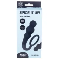 Изображение Lola Toys, Россия Анальная пробка с кольцом на пенис Spice It Up Legend Black