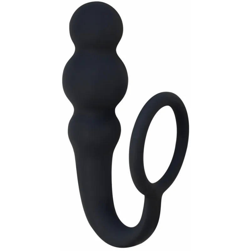 Изображение Lola Toys, Россия Анальная пробка с кольцом на пенис Spice It Up Legend Black