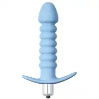 Фото Lola Toys, Россия Рифленая анальная пробка с вибрацией Twisted Anal Plug