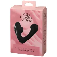 Фото Fifty Shades of Grey, Великобритания Вибратор с вакуумно-волновым стимулятором клитора Fifty Shades of Grey Greedy Girl Duet