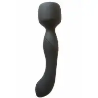 Фото Lola Toys, Россия Двусторонний вибромассажер с подогревом Heating Wand Black