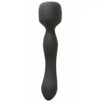 Фото Lola Toys, Россия Двусторонний вибромассажер с подогревом Heating Wand Black