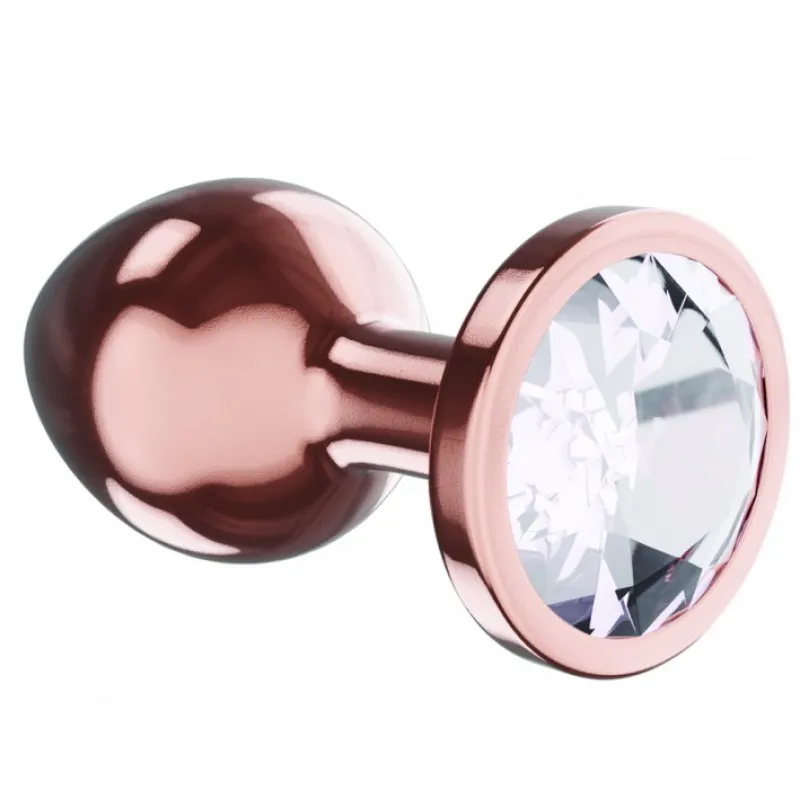 Изображение Lola Toys, Россия Анальная пробка Diamond Moonstone Shine S розовое золото