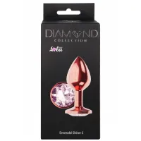 Изображение Lola Toys, Россия Анальная пробка Diamond Moonstone Shine S розовое золото