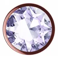 Изображение Lola Toys, Россия Анальная пробка Diamond Moonstone Shine L розовое золото