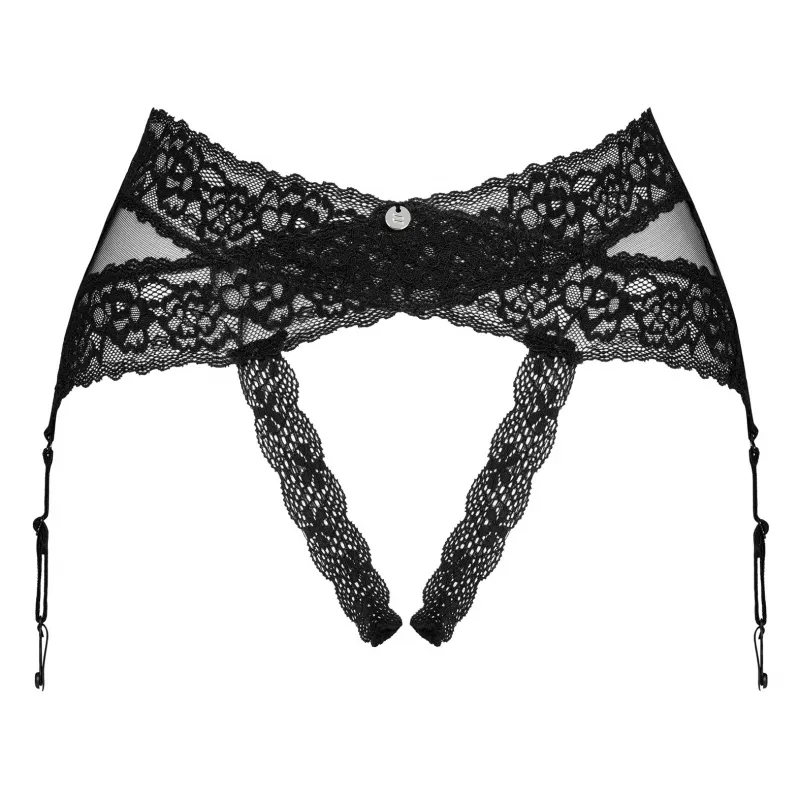 Фото Obsessive, Польша Чувственный пояс-трусики для чулок с открытым доступом Lacrisia XL/XXL