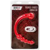 Изображение Toyfa, Китай Силиконовый двусторонний вибратор Black and Red by Toyfa