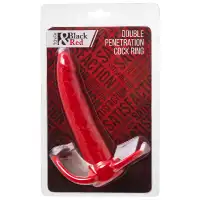 Фото Toyfa, Китай Насадка для двойного проникновения Black and Red by Toyfa 17 см красная