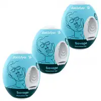 Фото Satisfyer, Германия Набор яиц-мастурбаторов Satisfyer Masturbator Eggs Savage 3 шт
