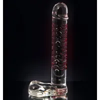 Изображение Sexus Glass Реалистичный фаллос с ярко выраженной головкой и массажным рельефом Sexus Glass 16 см