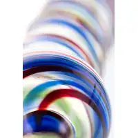Изображение Sexus Glass Ребристый фаллос из стекла Sexus Glass 17 см