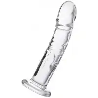 Фото Sexus Glass Реалистичный фаллос из прозрачного стекла Sexus Glass 20 см