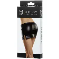 Фото Erolanta Glossy Мини-юбка Glossy Carmen из материала Wetlook S