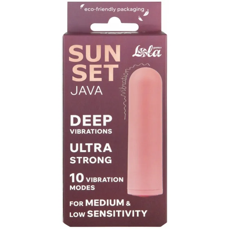 Lola Toys, Россия Перезаряжаемая вибропуля Java Sunset Pink — купить в Минске Фото Lola Toys, Россия Перезаряжаемая вибропуля Java Sunset Pink
