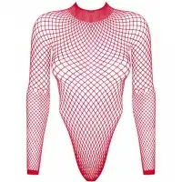 Изображение Obsessive, Польша Сексуальное красное боди в крупную сеточку S/L