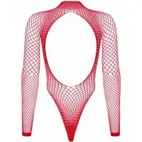 Изображение Obsessive, Польша Сексуальное красное боди в крупную сеточку S/L