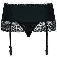 Фото Obsessive, Польша Кружевной пояс для чулок с трусиками Miamor L/XL