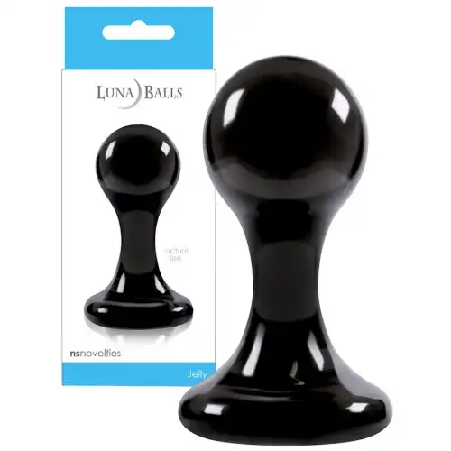 Фото  Анальная пробка на присоске Luna Balls S черная