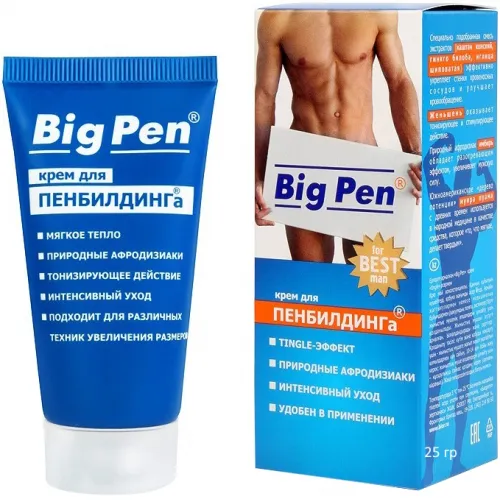Фото Биоритм, Россия Крем для пенбилдинга Биоритм Big Pen 25 гр
