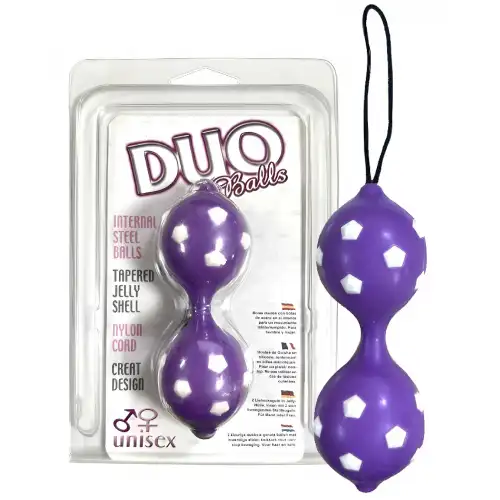 Фото  Двойные вагинальные шарики Duo Balls Hot Purple