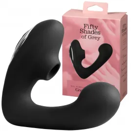 Вибратор с вакуумно-волновым стимулятором клитора Fifty Shades of Grey Greedy Girl Duet