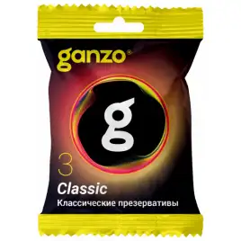 Презервативы Ganzo Classic классические с обильной смазкой 3 шт