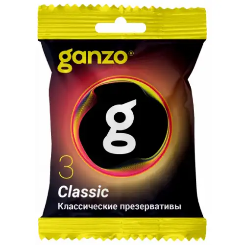 Изображение Ganzo, Великобритания Презервативы Ganzo Classic классические с обильной смазкой 3 шт
