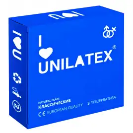 Классические презервативы Unilatex Natural Plain 3 шт