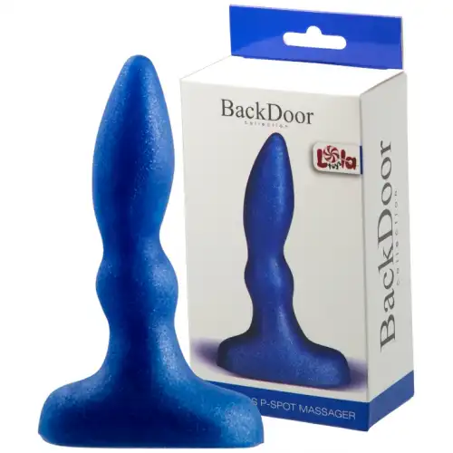 Фото Lola Toys, Россия Анальная втулка с рельефом Beginners P-Spot Massager Blue