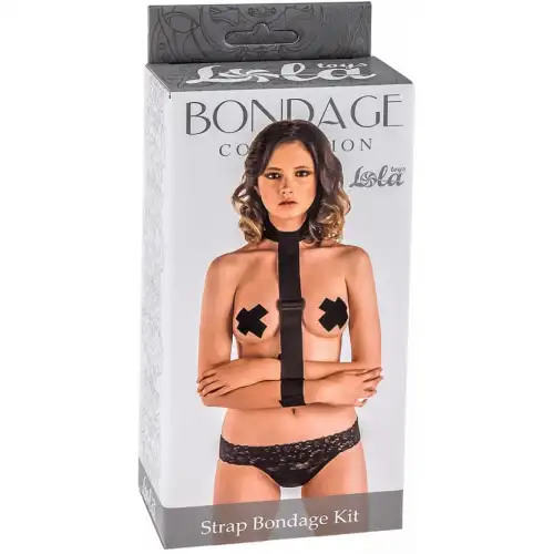 Фото Lola Toys, Россия Ошейник с фиксаторами на запястьях Strap Bondage Kit