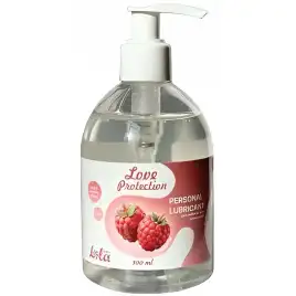 Съедобный лубрикант с малиной Lola Games Love Protection 300 мл