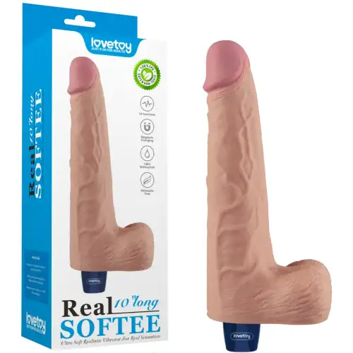 Lovetoy, Китай Классический вибратор с мошонкой Real Softee 26 см — купить в Минске Изображение Lovetoy, Китай Классический вибратор с мошонкой Real Softee 26 см