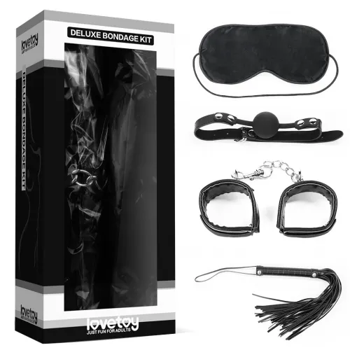Фото Lovetoy, Китай Набор Deluxe Bondage Kit (маска, кляп, наручники, плеть)