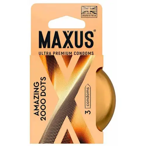 Фото Maxus, Великобритания Презервативы точечные Maxus X-Edition Amazing 2000 Dots 3 шт