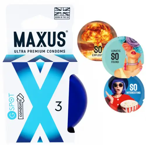 Изображение Maxus Презервативы в металлическом кейсе Maxus №3 G-Spot для стимуляции точки G