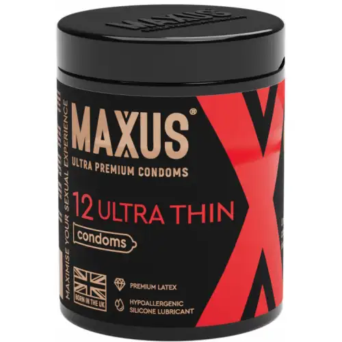 Фото Maxus Презервативы в пластиковом кейсе Maxus №12 Ultra Thin ультратонкие
