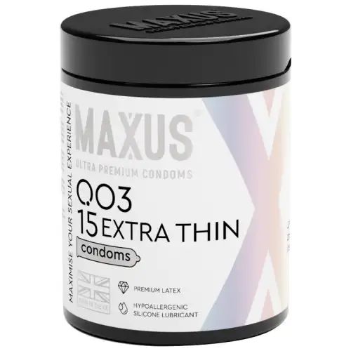 Изображение Maxus Презервативы в пластиковом кейсе Maxus №15 Extra Thin экстремально тонкие