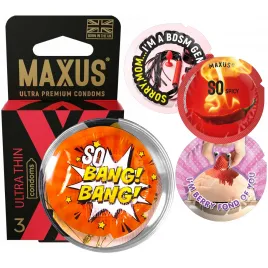 Презервативы в пластиковом кейсе Maxus №3 Air Ultra Thin ультратонкие с обильной смазкой