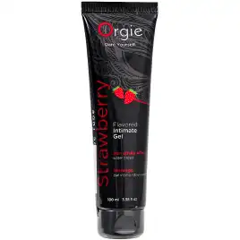 Съедобный интимный гель Orgie Lube Tube со вкусом клубники 100 мл