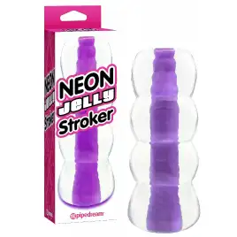 Фиолетовый мастурбатор Pipedream Neon Jelly Strokers
