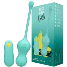 Виброяйцо с пультом дистанционного управления Romp Cello мятное