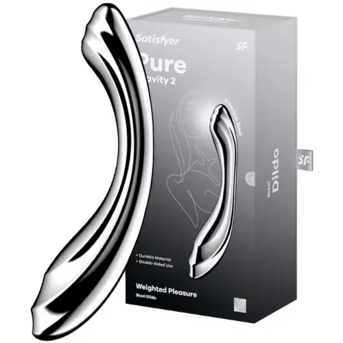 Изображение Satisfyer, Германия Двусторонний стальной стимулятор Satisfyer Pure Gravity 2