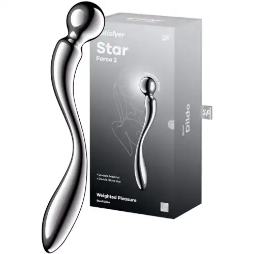 Фото Satisfyer, Германия Двусторонний стальной стимулятор Satisfyer Star Force 2