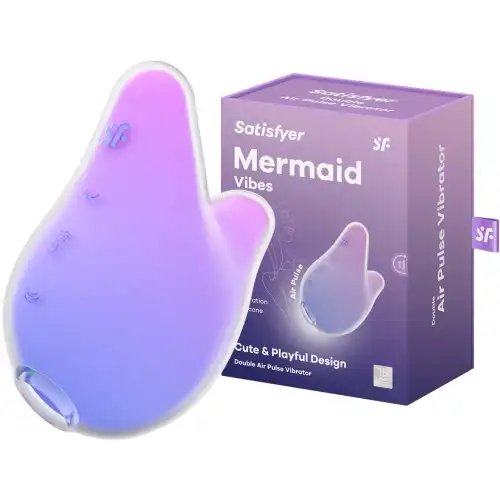 Изображение Satisfyer, Германия Вакуумно-волновой стимулятор с вибрацией Satisfyer Mermaid Vibes лилово-розовый