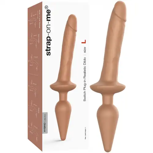 Фото Strap-on-me Фаллоимитатор Strap-On-Me Switch Plug-In Realistic L карамель