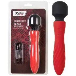 Двусторонний интимный вибромассажер Black and Red by Toyfa красный
