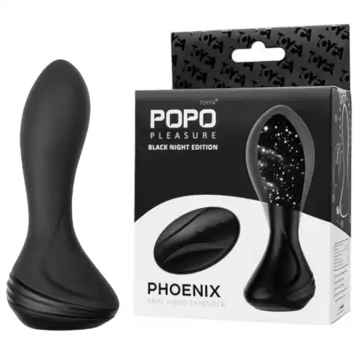 Изображение TOYFA Basic Силиконовая раздувающаяся анальная вибровтулка Popo Pleasure Phoeni 14 см