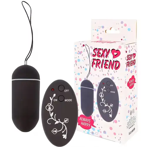 Изображение  Виброяйцо с беспроводным управлением Sexy Friend черное