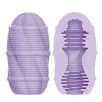 Фото Pretty Love, Китай Двустороннее яйцо-мастурбатор Pretty Love Smooth Stripes Cupid-X